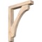 Ekena Millwork Legacy Block Smooth Bracket w/ Offset Brace, Douglas Fir, 5 1/2"W x 32"D x 40"H BKT0604X32X40LEC05SDF - alternate 1